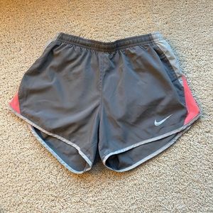 Grey / Gray and Pink Nike Tempo Running Shorts - Size Small for Women